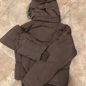 The North Face coat /faux fur hood